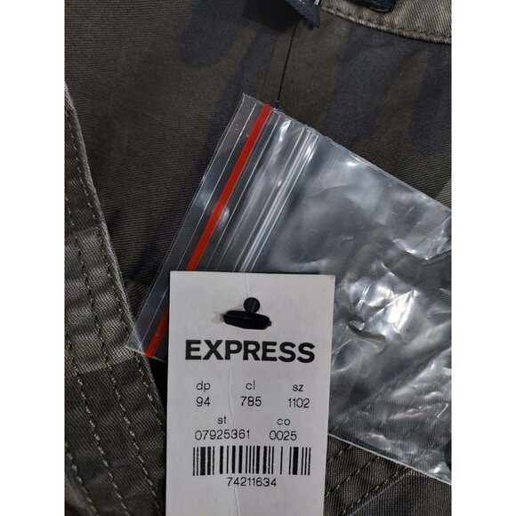 NWT EXPRESS CAMO SHIRT DRESS PULL OVER SIZE SP - Picture 6 of 7
